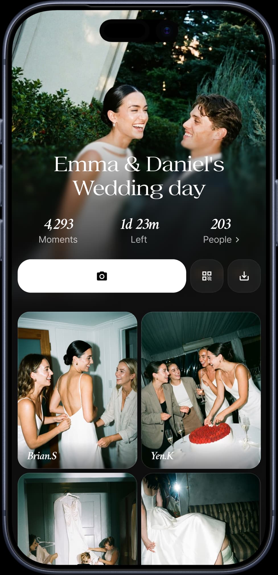 Guests dancing, captured on Lensly